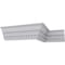 Ekena Millwork 3 1/4"H x 2 3/8"P x 4"F x 94 1/2"L Bulwark Dentil & Rope Crown Moulding MLD03X02X04BU - alternate 7